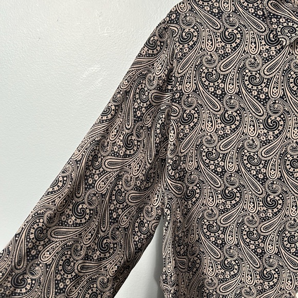 Vintage Land’s End Silk Shirt 80s 90s style size 8 - Picture 15 of 16